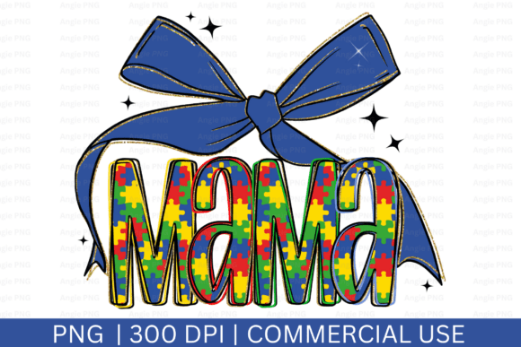 Autism PNG, Mama Coquette Bow PNG: A Versatile Graphic Design Asset for Creative Branding
