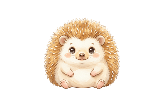 Cute Hedgehog Png File for Crafts & Graphics