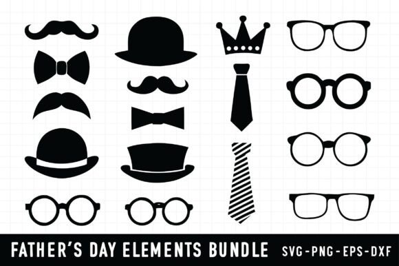 Father's Day Elements, Father's Day SVG