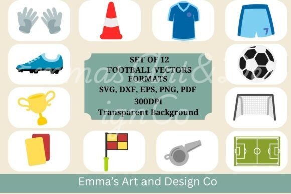 Football SVG Bundle for Crafts and Graphics