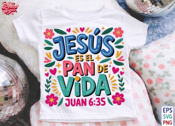 JesΓΊs Es El Pan De Vida Bible Verse PNG: A Faith-Focused Graphic for Website and Editorial Use