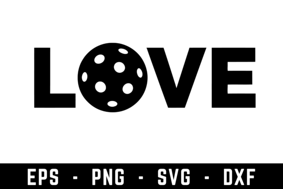 Love Pickleballl Svg Svg Cut File