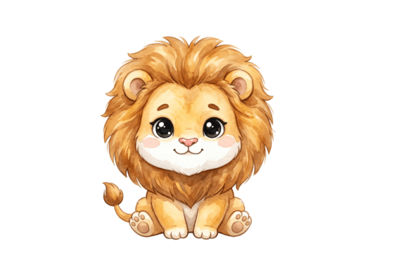 Safari Lion Png Design for Graphics and Crafts