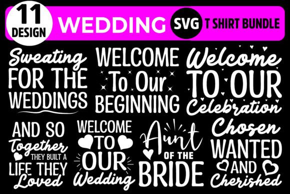 Wedding Quotes SVG Bundle – Graphics & T-Shirt Designs